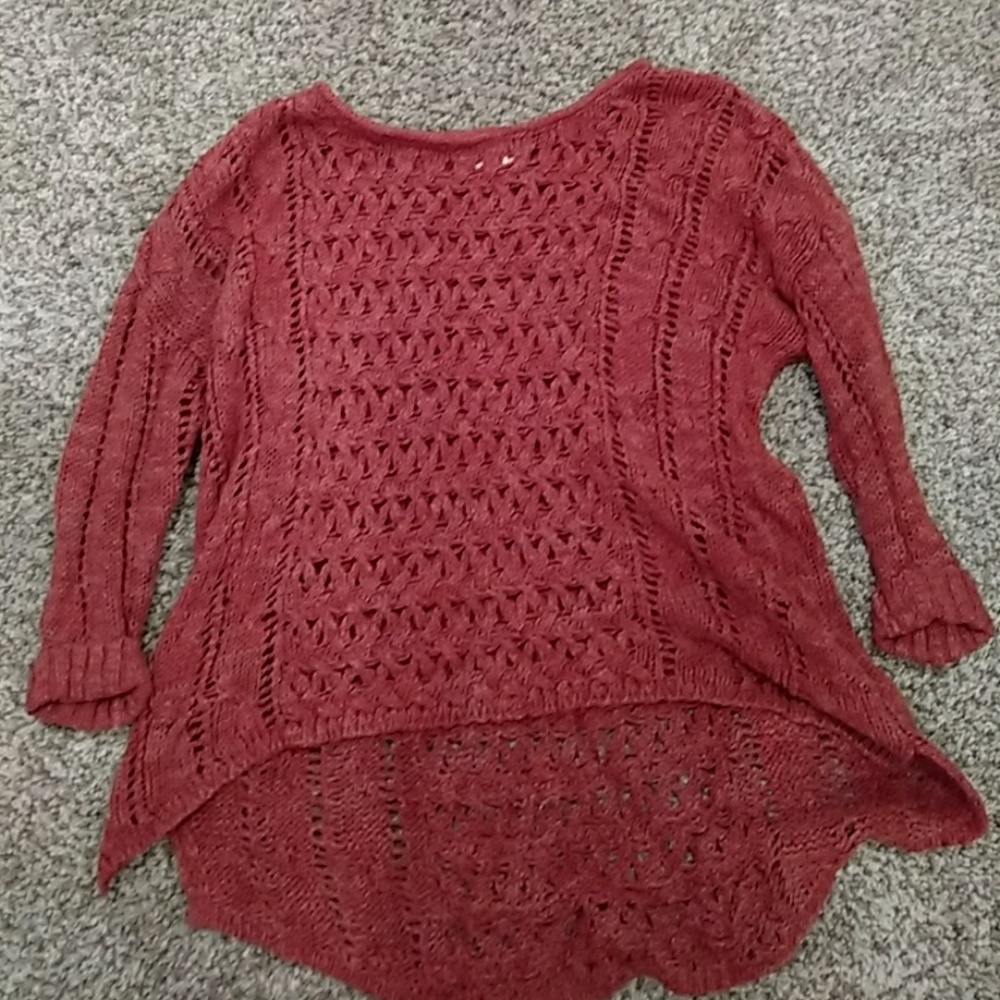 Burnt orange sweater